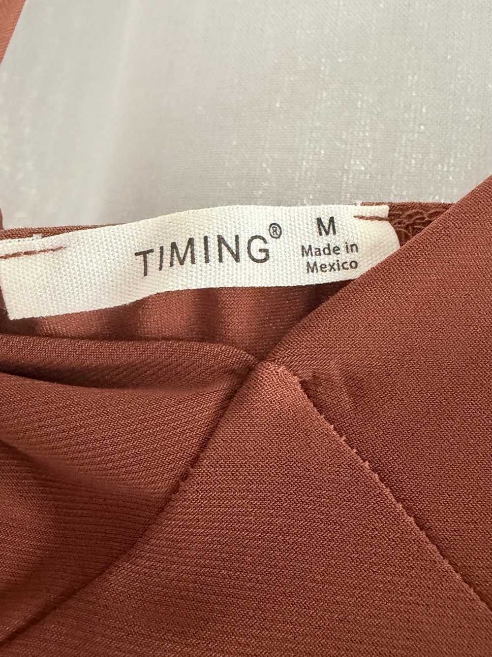 Timing Rust-Brown Maxi Slip Dress with Side Slit - Picture 9 of 11
